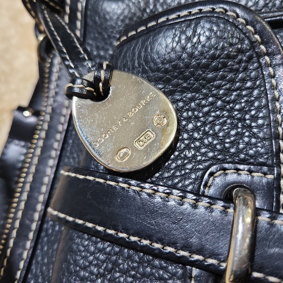 Dooney Bourke Black Leather Crossbody - Picture 6 of 8